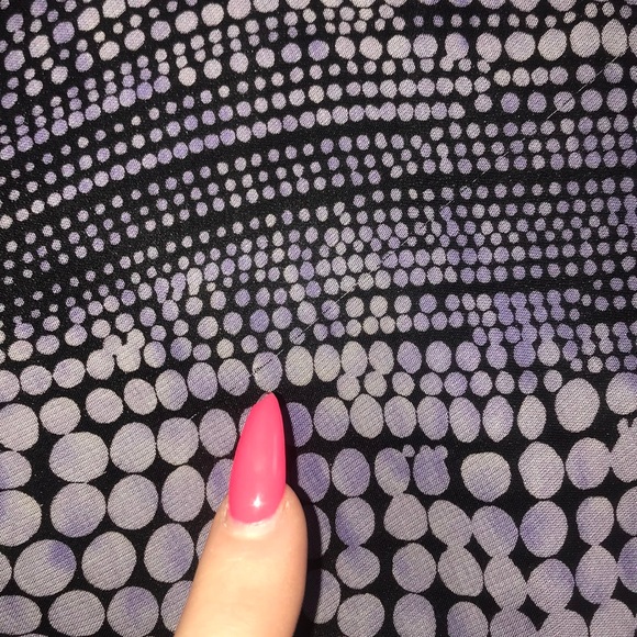 Pretty black & purple chiffon skirt - Picture 6 of 7